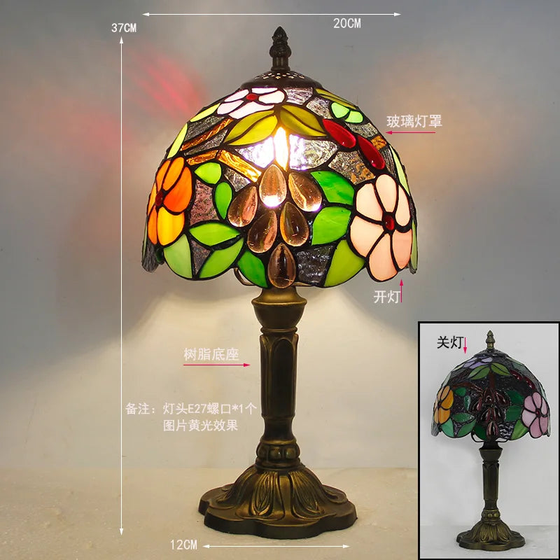 Rosalie Stained Glass Table Lamp