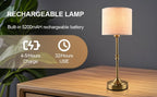 Tova Cordless Fabric Table Lamp
