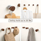 Everett Walnut Wall Hooks