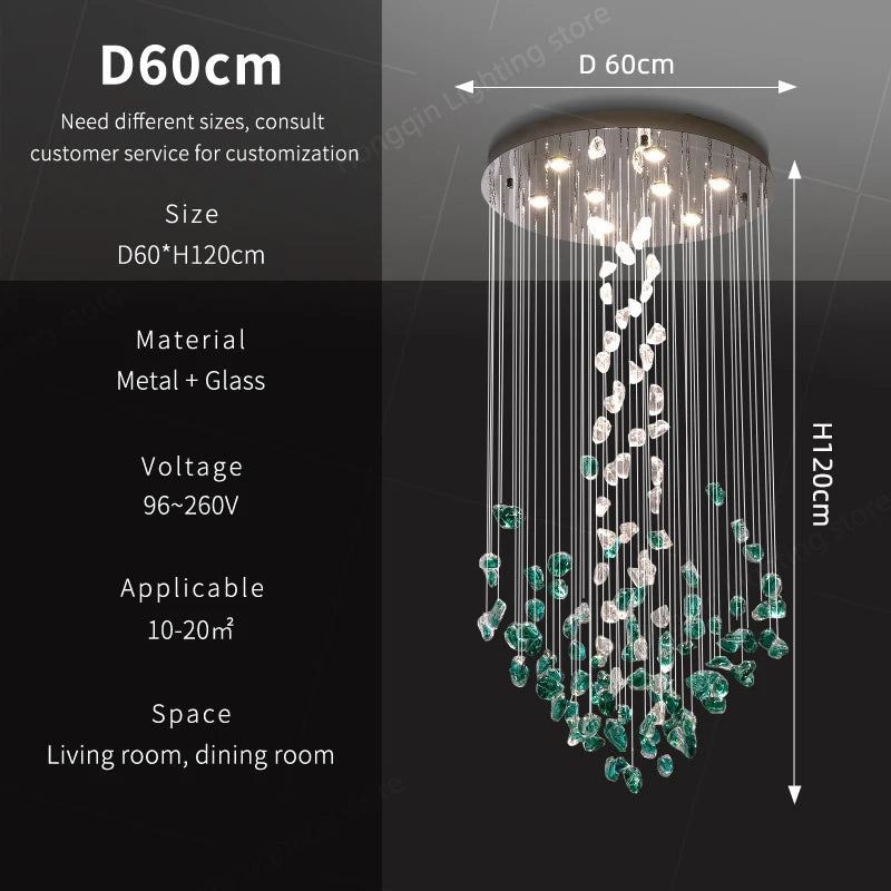 Halo Glass Chandelier