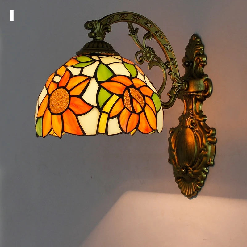 Odette Stained Glass Wall Sconce