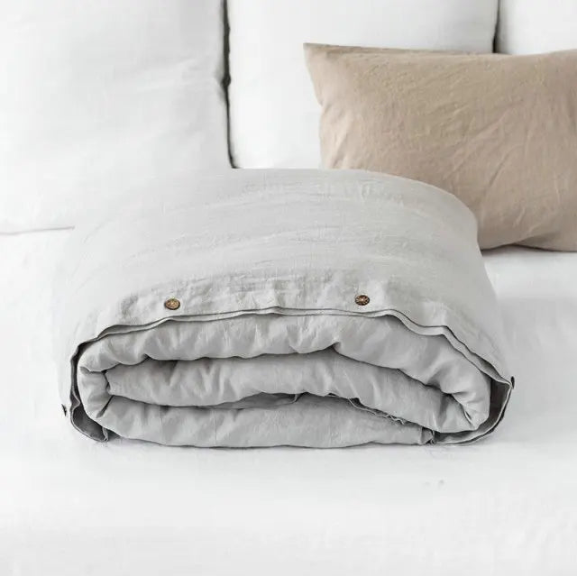 Elodie French Linen Duvet Cover