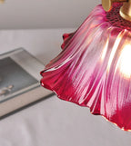 Flora Amber Glass Flower Pendant