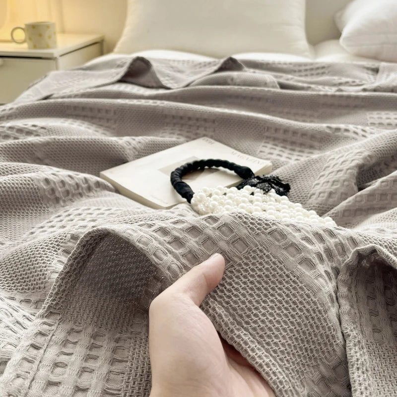Maren Cotton Waffle Throw