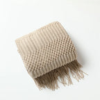 Poppy Chunky Tassel Knit Throw