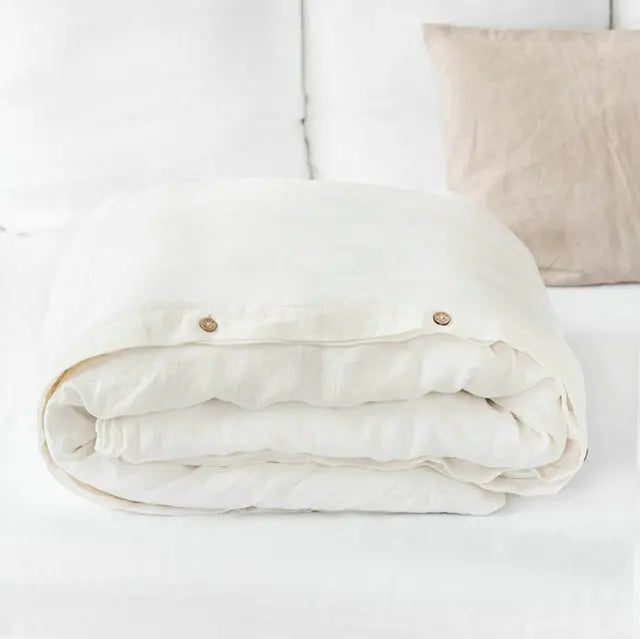 Elodie French Linen Duvet Cover
