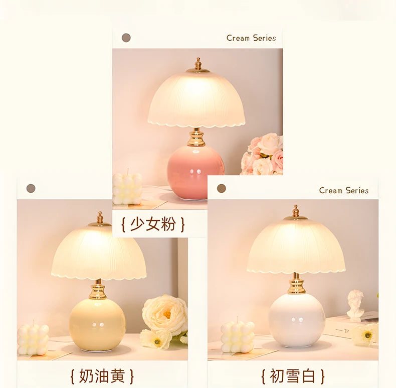 Nori Ceramic & Glass Book Lamp