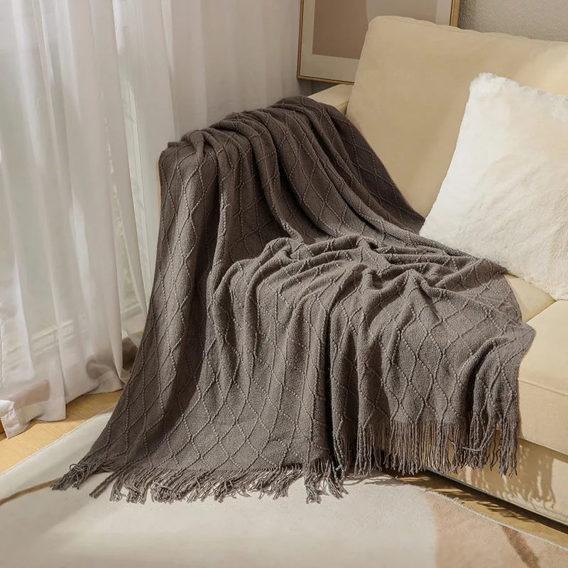 Freya Nordic Tassel Throw