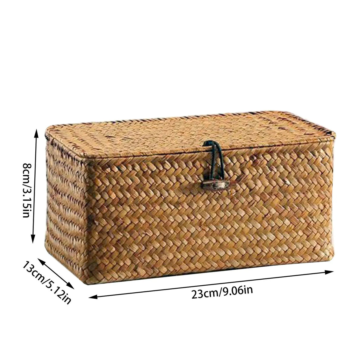 Nell Lidded Woven Storage Basket