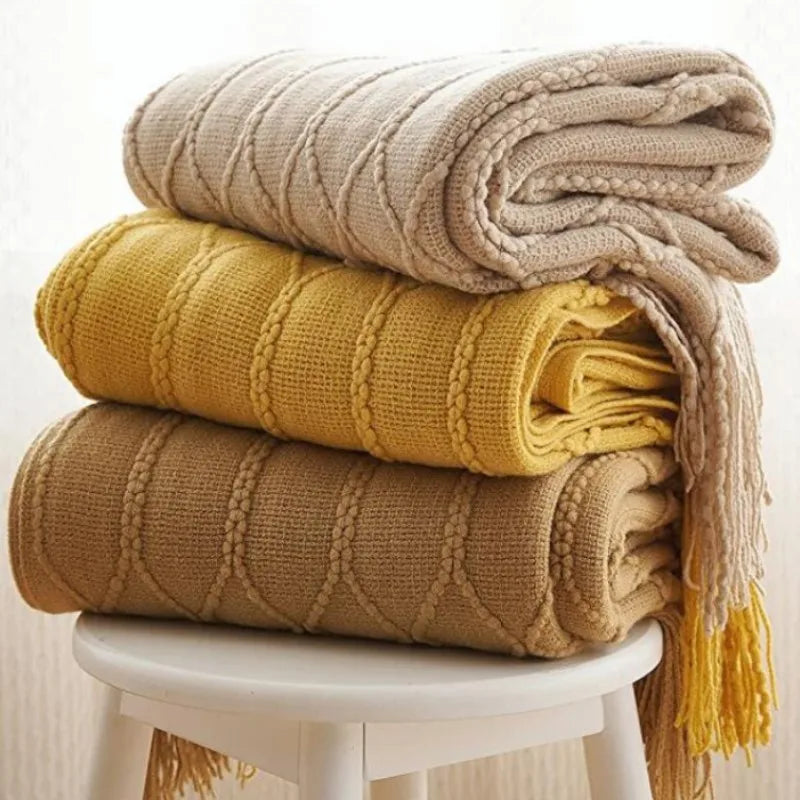 Freya Nordic Tassel Throw