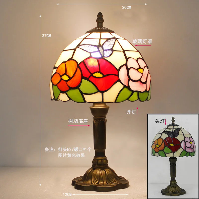 Rosalie Stained Glass Table Lamp