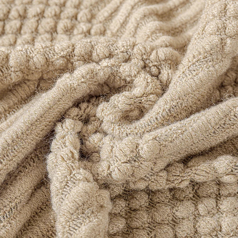 Poppy Chunky Tassel Knit Throw