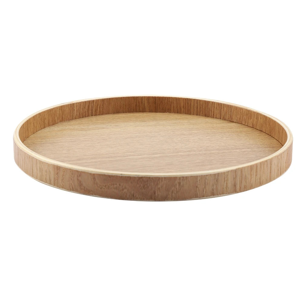 Arden Round Wooden Serving Tray