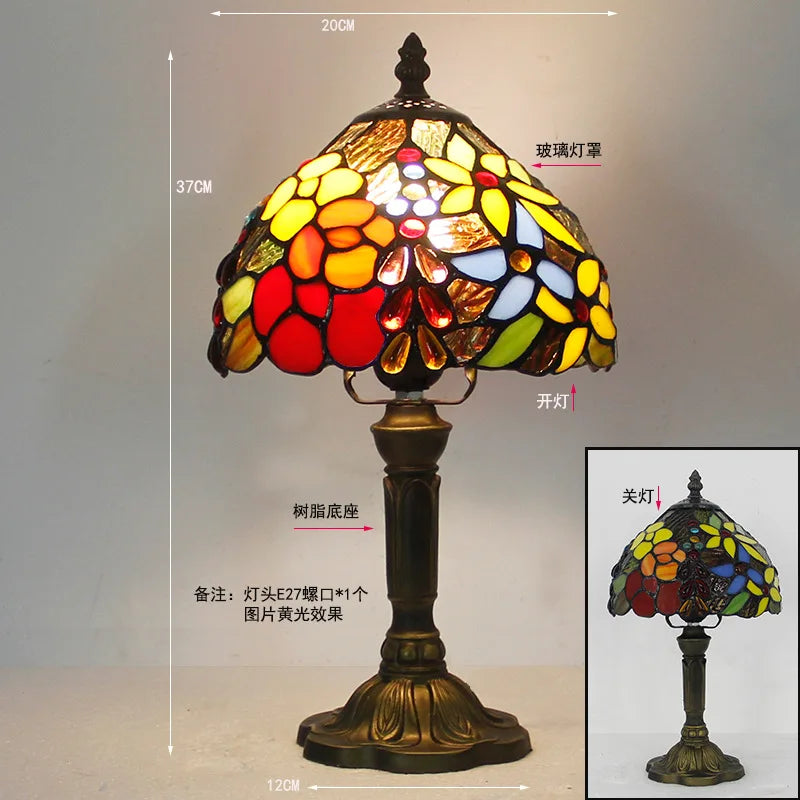 Rosalie Stained Glass Table Lamp