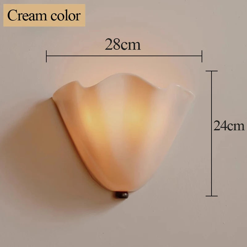 Selene Stacked Glass Shell Wall Sconce