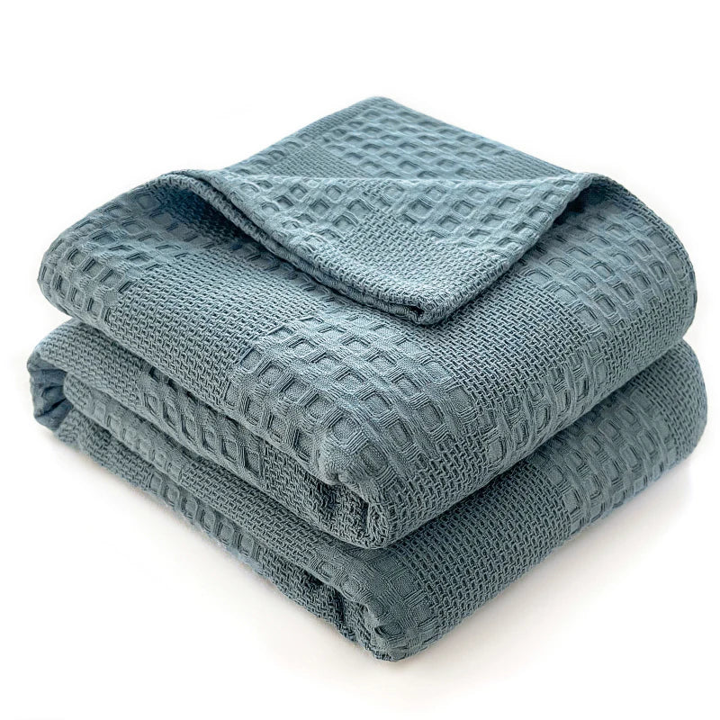 Maren Cotton Waffle Throw