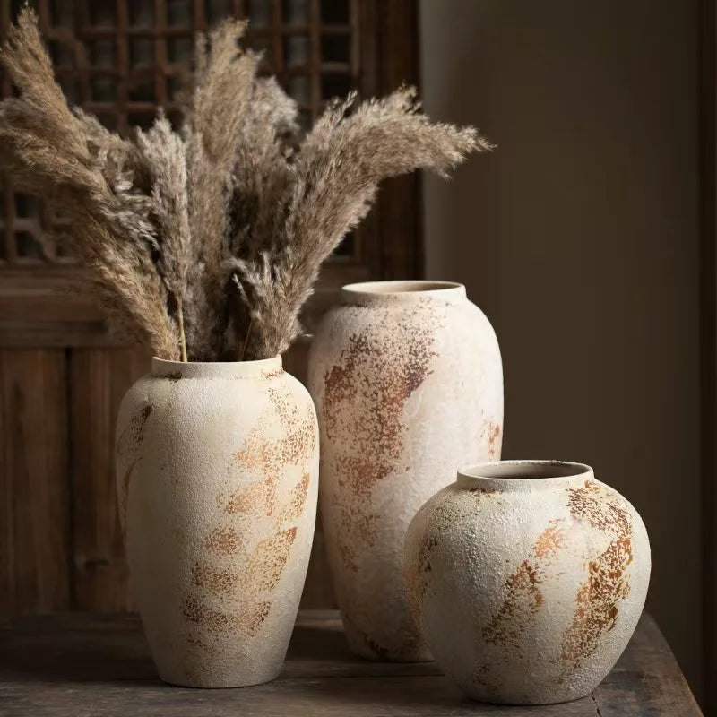 Elara Weathered Ceramic Vase