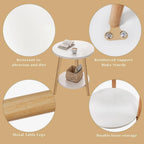 Tobin Two-Tier Wooden Side Table