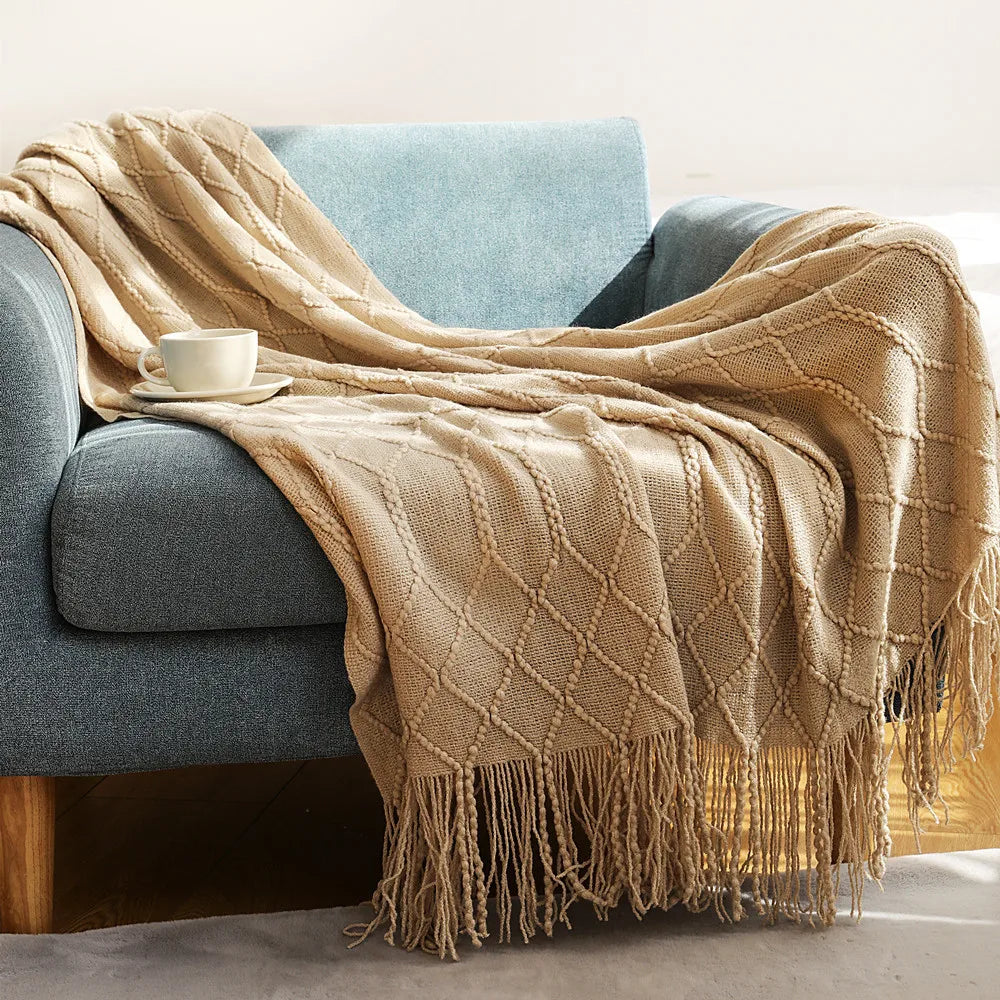 Freya Nordic Tassel Throw