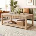 Mira Fluted Two-Tier Coffee Table