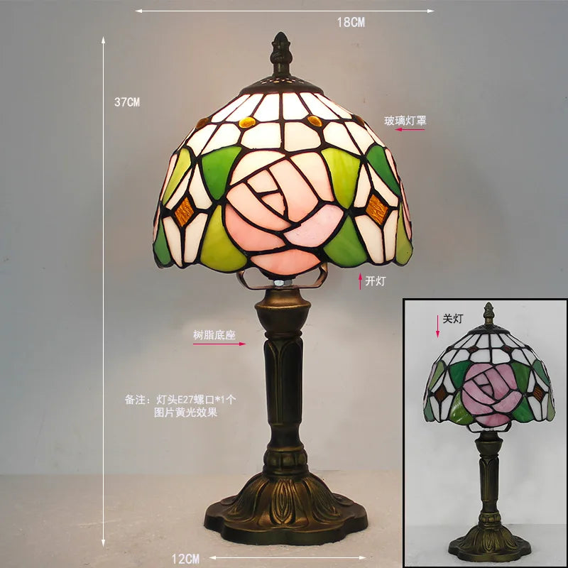 Rosalie Stained Glass Table Lamp
