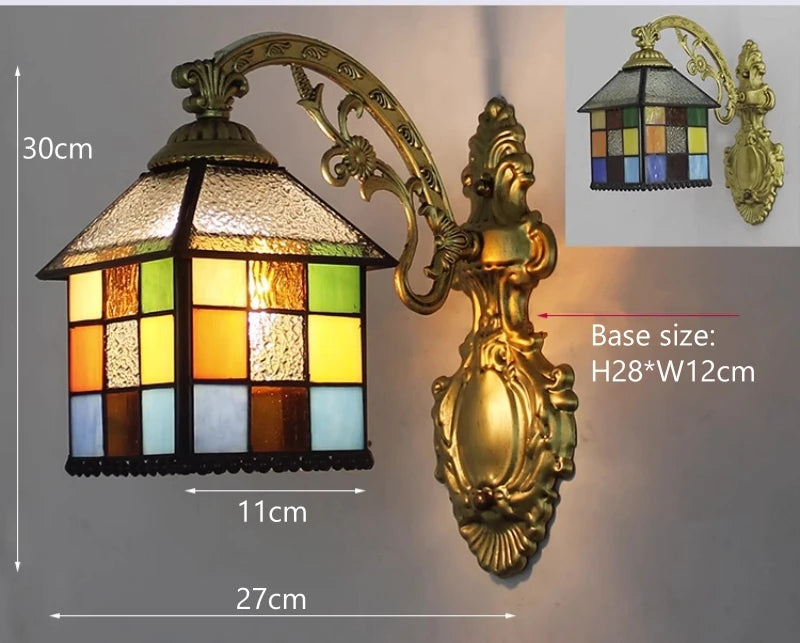 Odette Stained Glass Wall Sconce