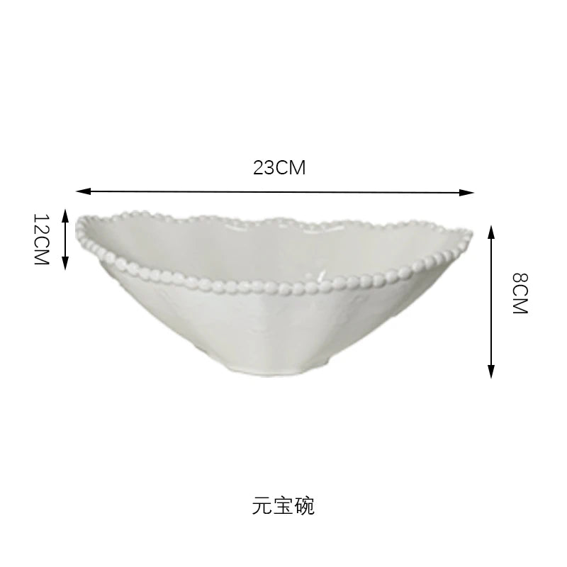 Esme Ceramic Pearl Tableware Set