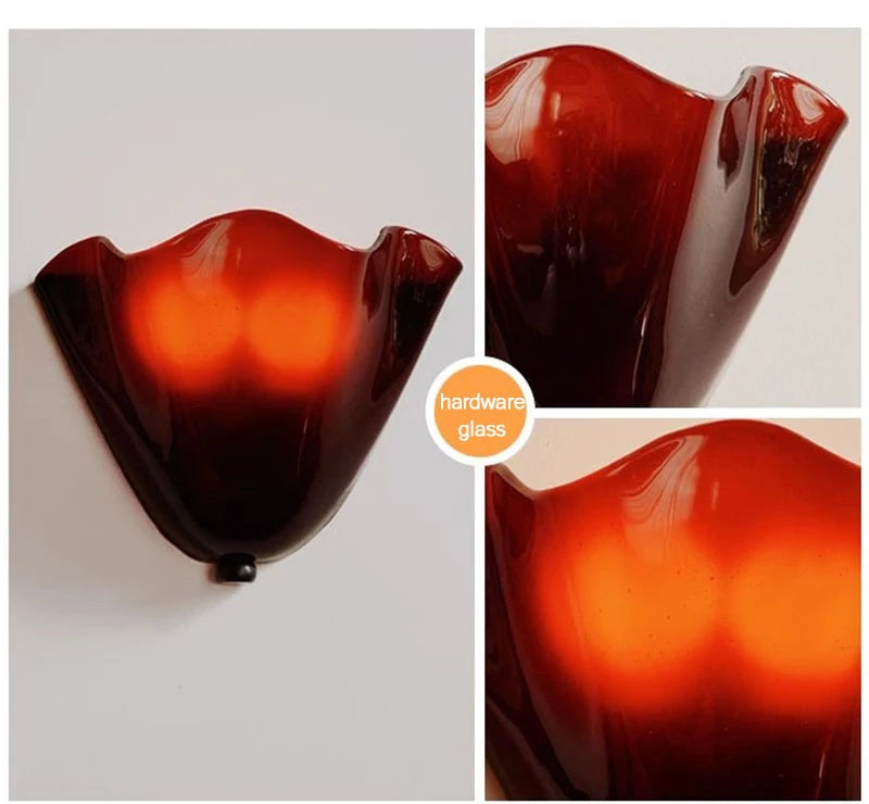 Selene Stacked Glass Shell Wall Sconce
