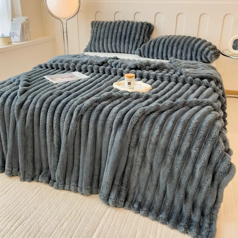 Leni Plush Faux-Fur Throw