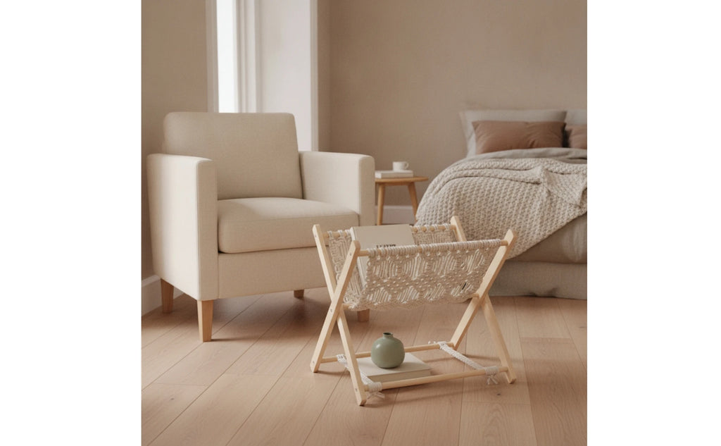Lark Woven Sling Magazine Rack