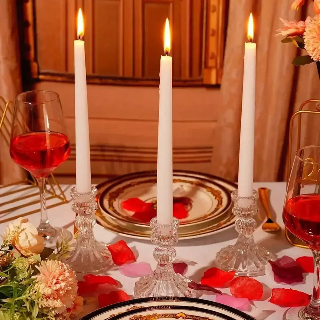 Clara Glass Candleholder Trio