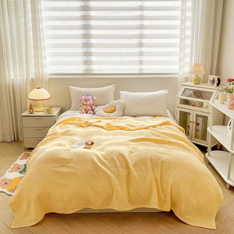 Maren Cotton Waffle Throw