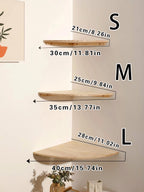 Wren Scalloped Floating Corner Shelf