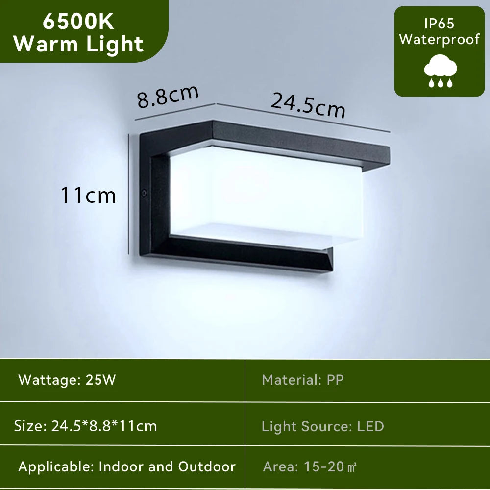 Modern Shield Outdoor Wall Light — product detail view 7