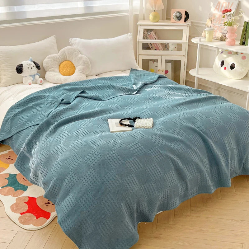 Maren Cotton Waffle Throw
