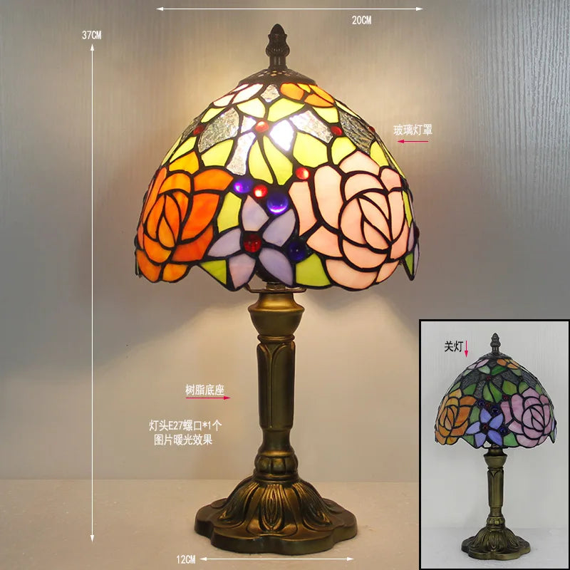 Rosalie Stained Glass Table Lamp