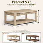 Mira Fluted Two-Tier Coffee Table