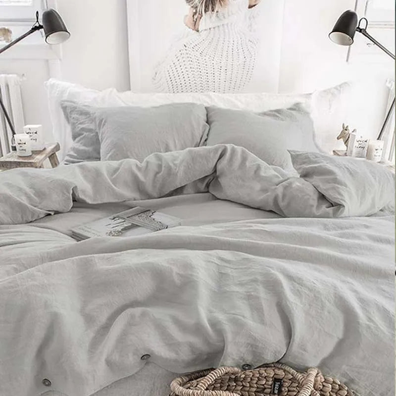 Elodie French Linen Duvet Cover