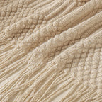 Poppy Chunky Tassel Knit Throw