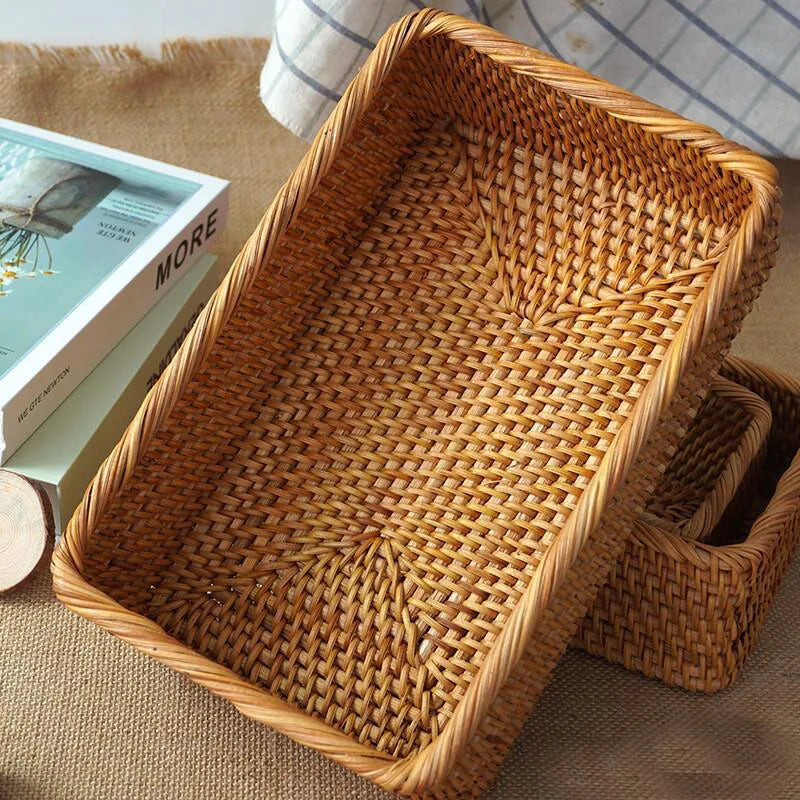 Reed Handwoven Rattan Organizer