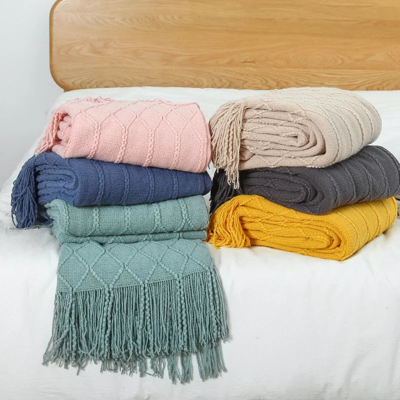 Freya Nordic Tassel Throw
