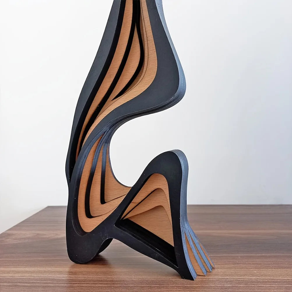 Linden Abstract Wood Sculpture