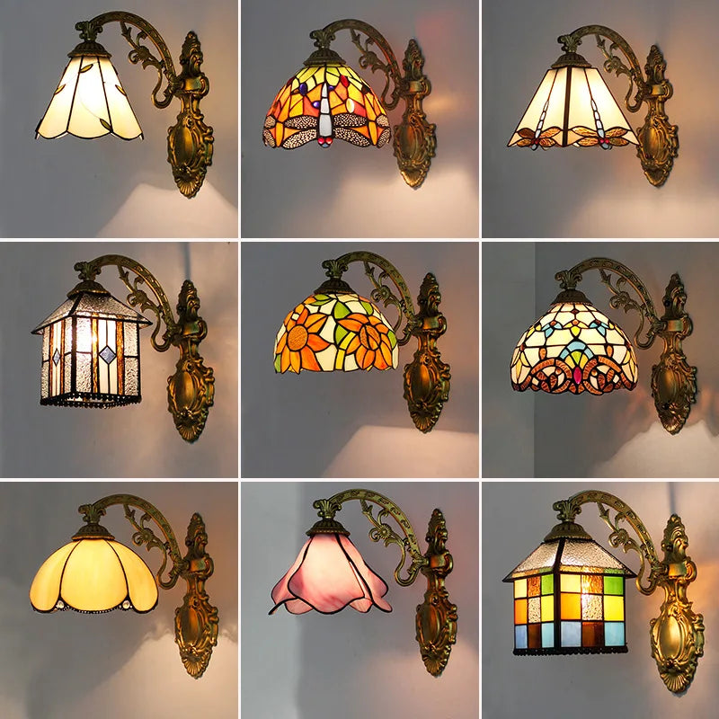 Odette Stained Glass Wall Sconce