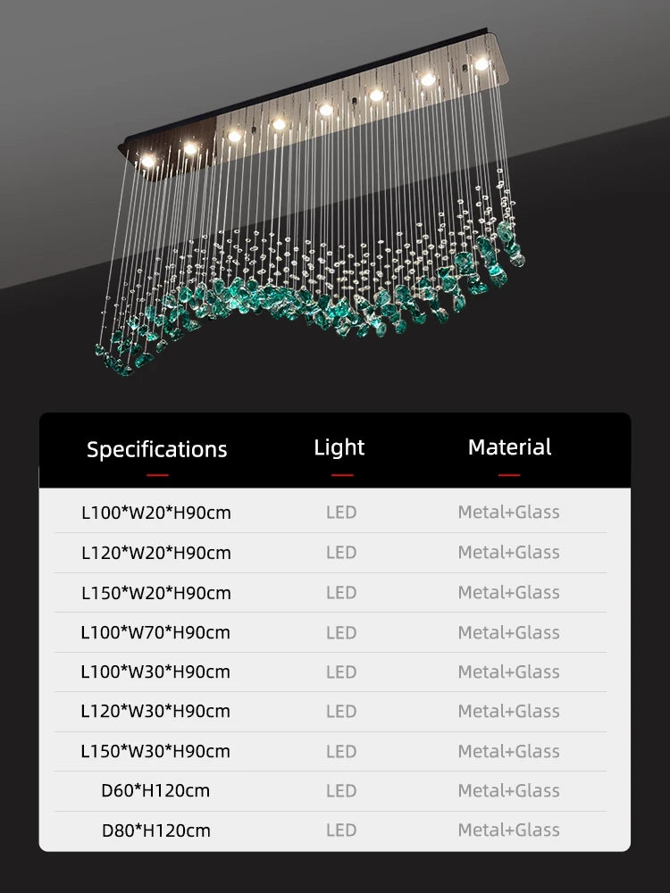 Halo Glass Chandelier