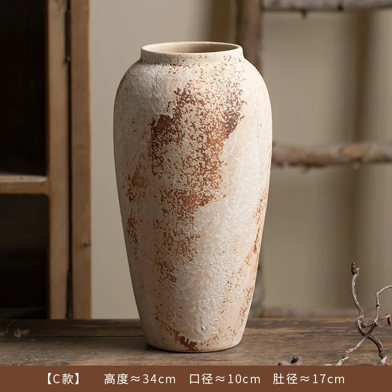 Elara Weathered Ceramic Vase