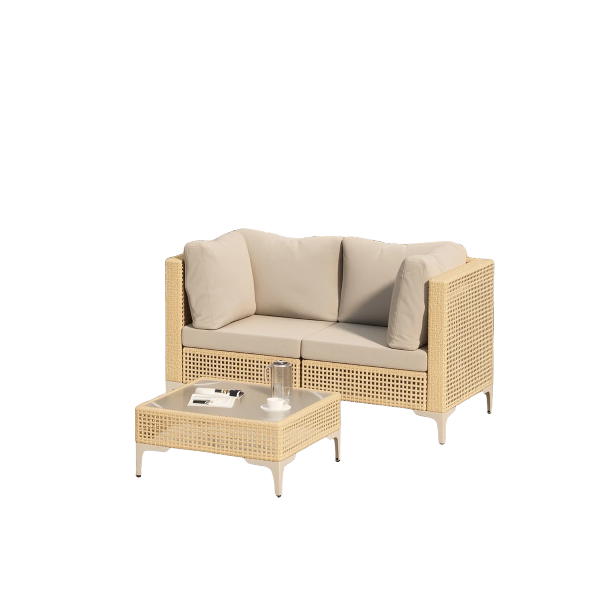Amalfi Three-Piece Wicker Patio Set