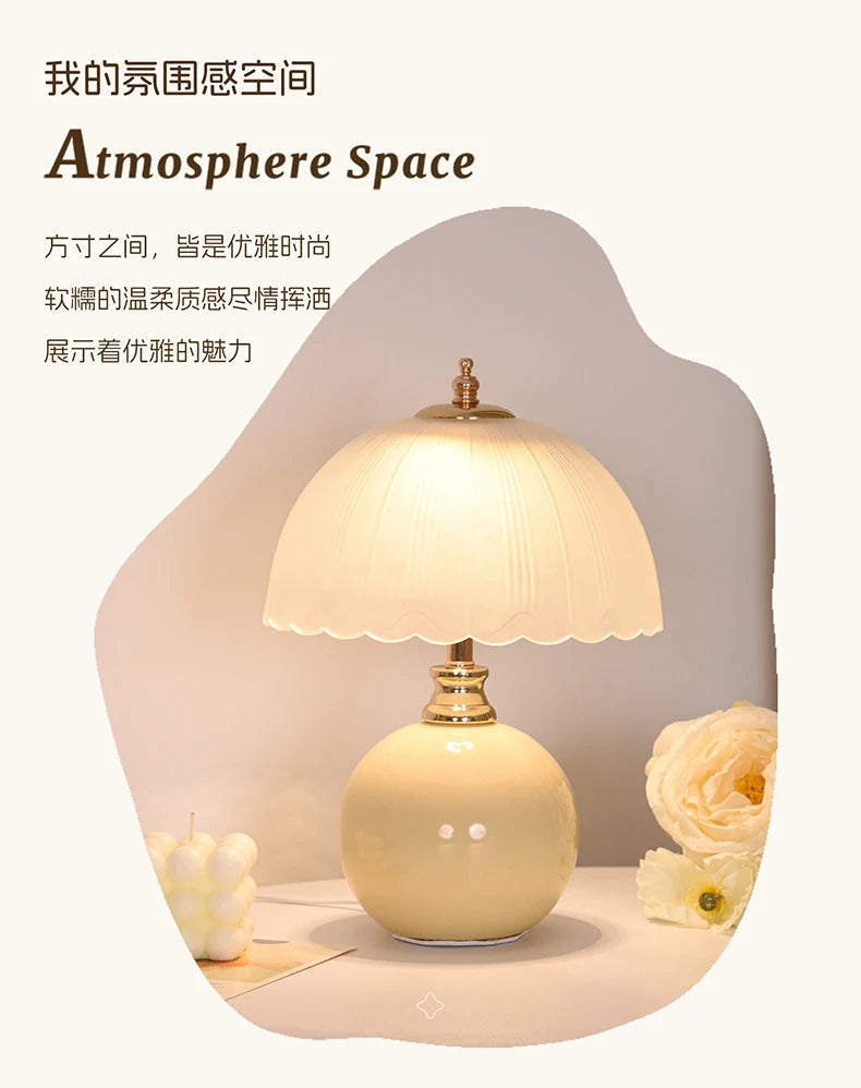 Nori Ceramic & Glass Book Lamp