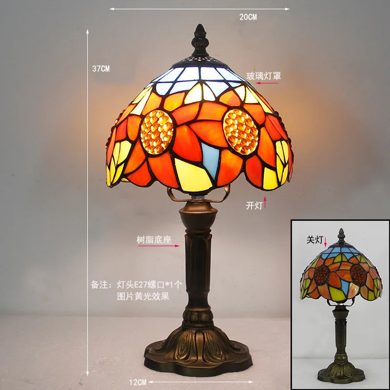 Rosalie Stained Glass Table Lamp