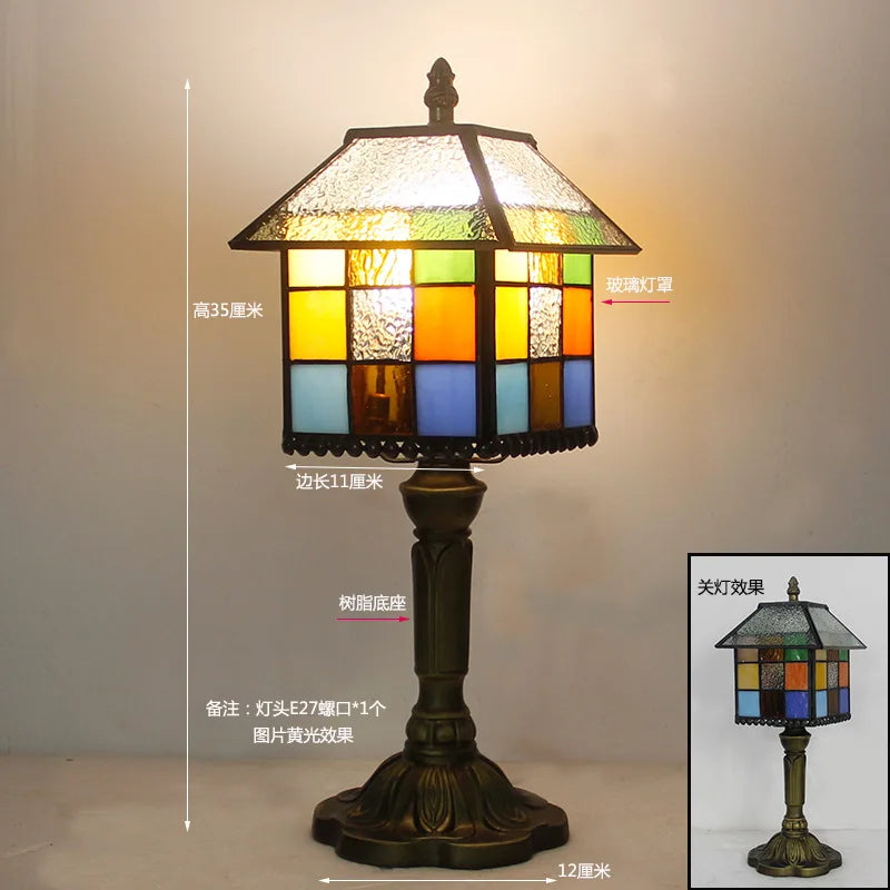 Rosalie Stained Glass Table Lamp