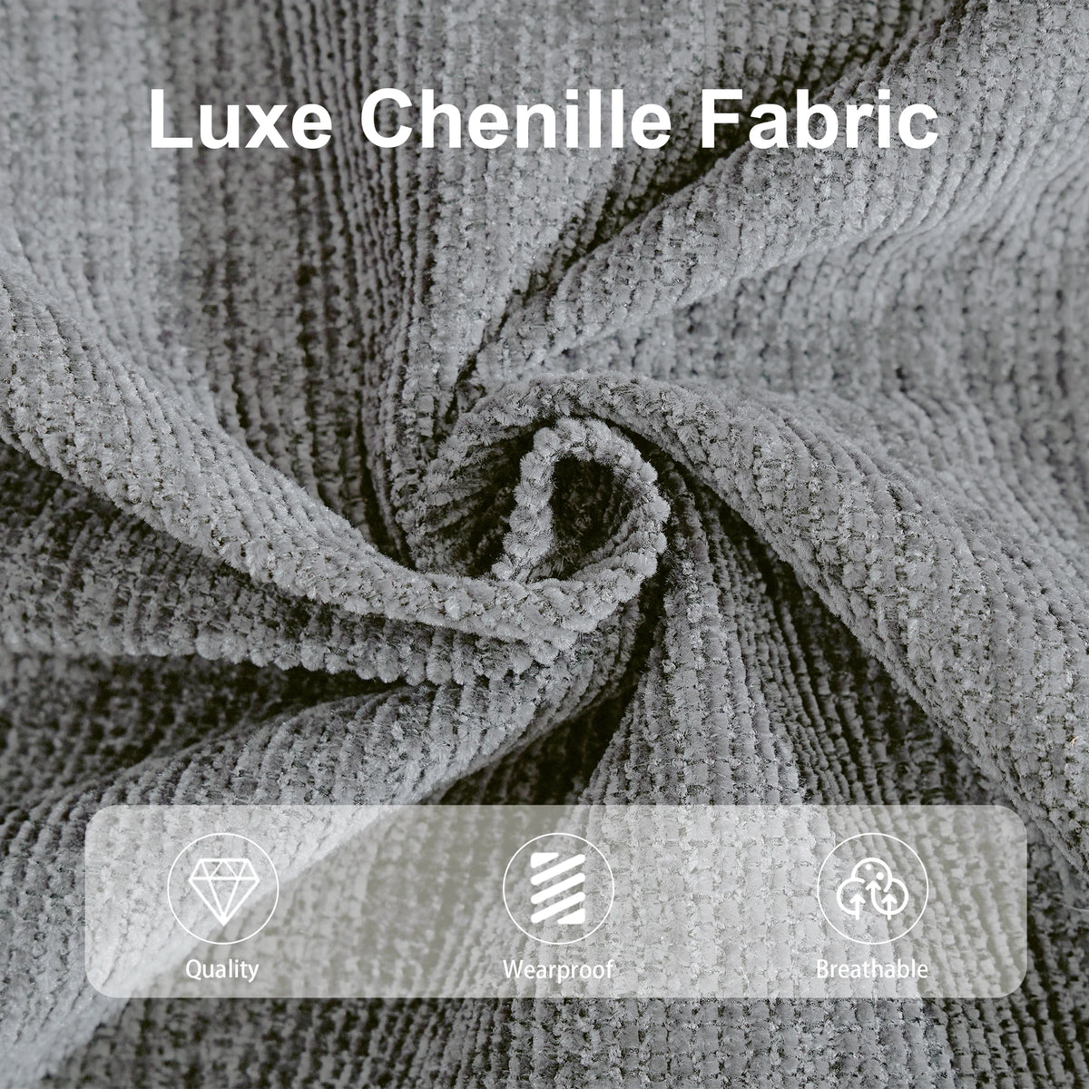 June 89-Inch Chenille Cloud Sofa